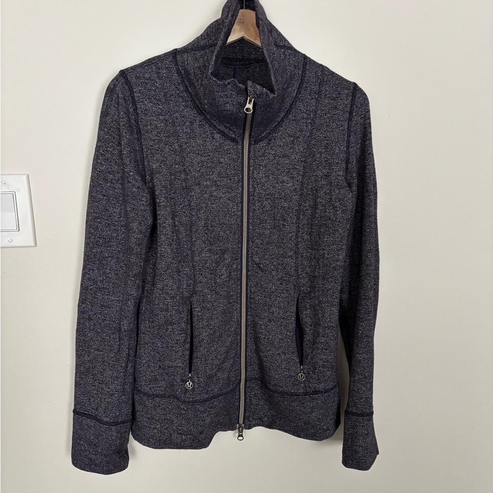 Women's Heather Gray Zip-Up Jacket